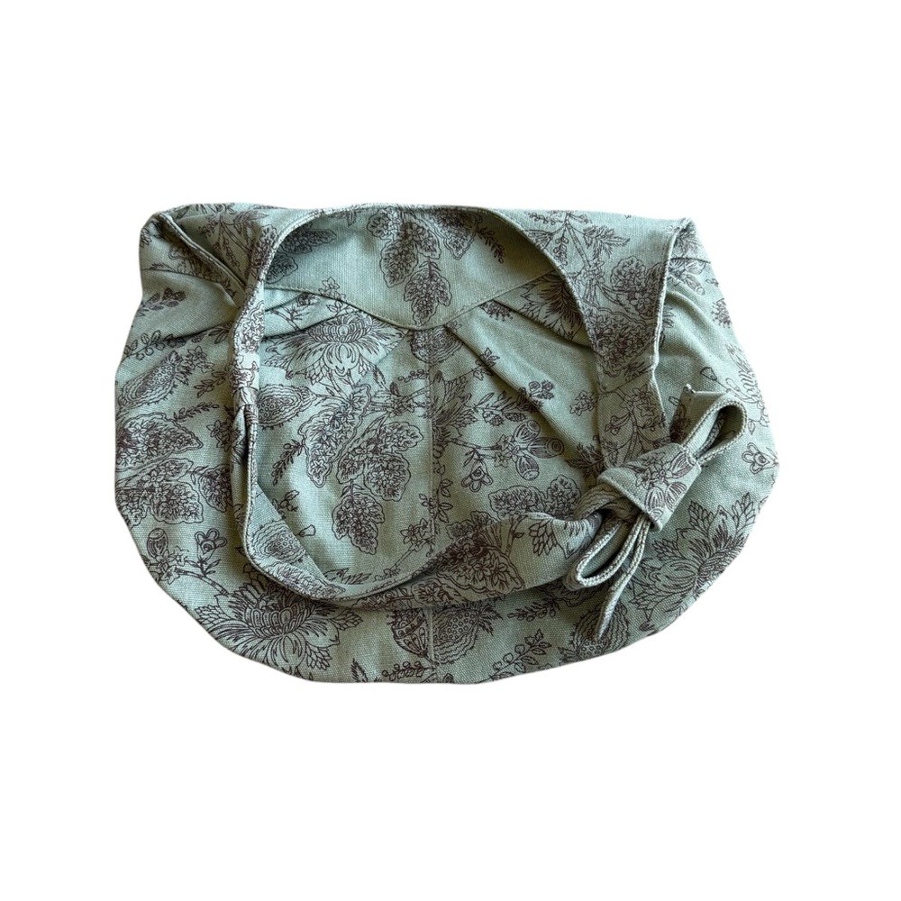 Women’s‎ Floral Patterned Green Bow Shoulder Bag Boho Spring Pastel Bloomcore